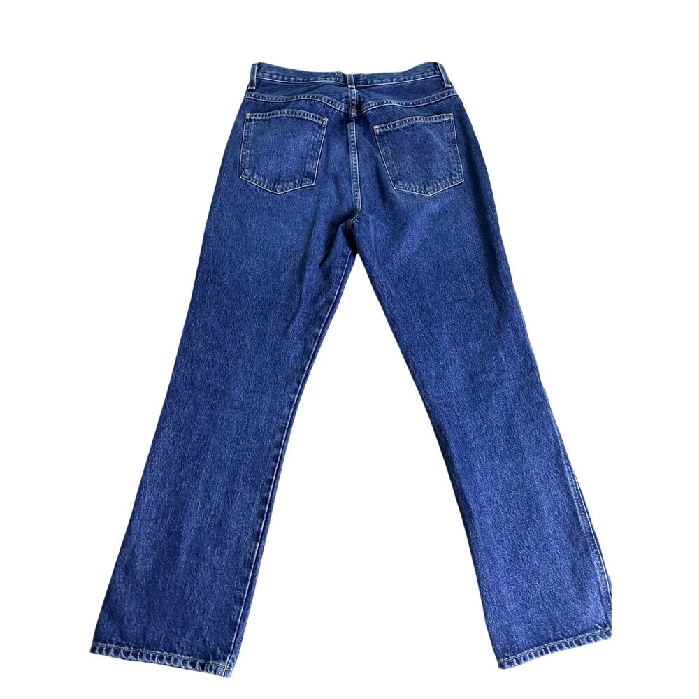 AGOLDE Los Angeles Dark Wash High Rise Straight Leg Jeans Size 28 EUC - Picture 6 of 10